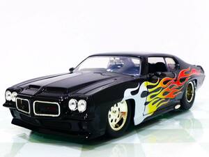 ■JADA TOYS 1/24 1971 PONTIAC GTO BLACK FLAMES■ポンティアック