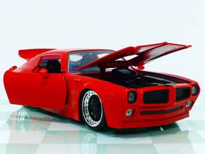 開封品■JADA TOYS 1/24 1972 PONTIAC FIREBIRD RED■ポンティアック ファイヤーバード