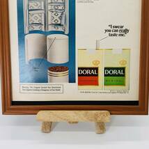 『 ドラール（ doral ）煙草 』ビンテージ 広告　60年代　フレーム 付 ポスター 当時物 額付 LIFE 雑誌 アンティーク_画像4