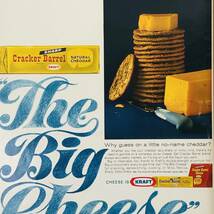 『 クラッカー・バレル (Cracker Barrel ) 』ビンテージ 広告　60年代　フレーム 付 ポスター 当時物 額付 LOOK 雑誌 アンティーク_画像2