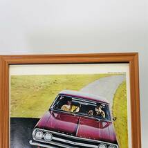 『 シボレー・シェベル (Chevrolet Chevelle) 』ビンテージ 広告　60年代　フレーム 付 ポスター 当時物 額付 LIFE 雑誌 アンティーク_画像3