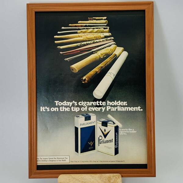 『 パーラメント 煙草 』1960年代 LIFE 雑誌 オリジナル広告 額装済み　60年代　フレーム 付 ポスター アンティーク
