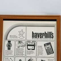 『 HAVERHILL'S 』1960年代 LIFE 雑誌 オリジナル広告 額装済み　60年代　フレーム 付 ポスター アンティーク_画像3