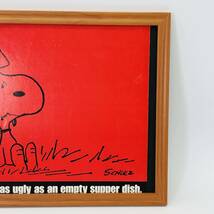 ピーナッツ 『 スヌーピー 』 1971’ｓ ビンテージ フレーム 付 ポスター 当時物 額付 アンティーク スヌーピー_画像4
