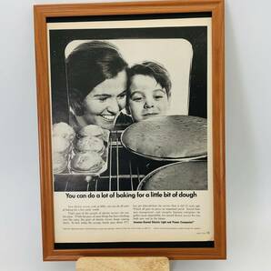 『 電気事業連合会（FEPC） 』ビンテージ 広告　60年代　フレーム 付 ポスター 当時物 額付 LOOK 雑誌 アンティーク