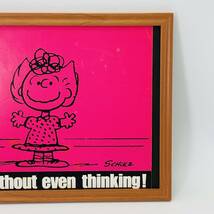 ピーナッツ 『 サリー 』 1971’ｓ ビンテージ フレーム 付 ポスター 当時物 額付 アンティーク スヌーピー_画像4