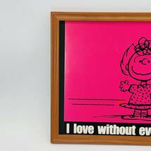 ピーナッツ 『 サリー 』 1971’ｓ ビンテージ フレーム 付 ポスター 当時物 額付 アンティーク スヌーピー_画像3