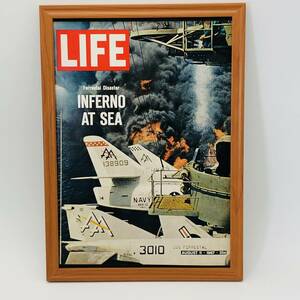 『 LIFE 1967年 表紙 』ビンテージ 表紙　60年代　フレーム 付 ポスター 当時物 額付 LIFE 雑誌 アンティーク オリジナル