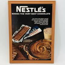 『 ネスレ　NESTLE'S 』ビンテージ 広告　60年代　フレーム 付 ポスター 当時物 額付 LIFE 雑誌 アンティーク オリジナル_画像1