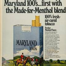『 メリーランド 100'S 煙草 』ビンテージ 広告　60年代　フレーム 付 ポスター 当時物 額付 LIFE 雑誌 アンティーク　オリジナル_画像2