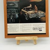『 フォードマーキュリー 』ビンテージ 広告　60年代　フレーム 付 ポスター 当時物 額付 LIFE 雑誌 アンティーク_画像4