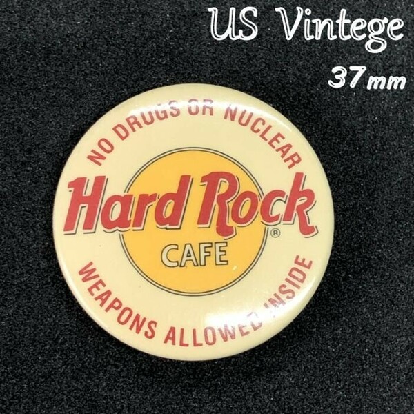 ヴィンテージ 缶バッジ 『 ハードロックカフェ 』 当時物 アメリカ ビンテージ バッチ (BAT326)