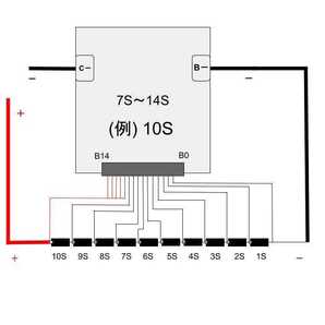 JBD スマートBMS SP14S004 30A 7～14s LiFePo4用の画像4