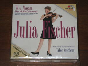 JULIA FISCHER ユリア・フィッシャー/ MOZART: COMPLETE VIOLIN CONCERTOS 2011年発売 3x SACD + DVD 輸入盤