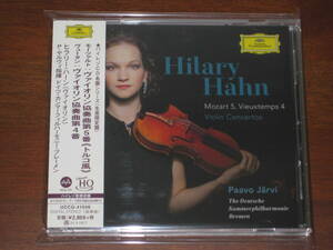 HILARY HAHN ヒラリー・ハーン/ モーツアルト & ヴュータン ヴァイオリン協奏曲 2020年発売 MQA-CD x UHQCD 国内帯有