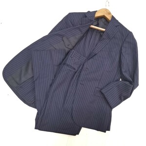 W × 【商品ランク:B】バーバリー BURBERRY 上質 ウール 上下 セットアップ スーツ ジャケット / スラックスパンツ メンズ 紳士服