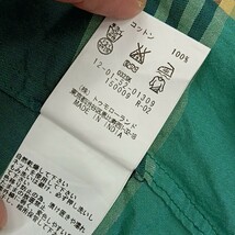 L ★【商品ランク:B】マカフィー MACPHEE マドラスチェック柄 バンドカラー ノースリーブ シャツ size38 レディース トップス 婦人服_画像5