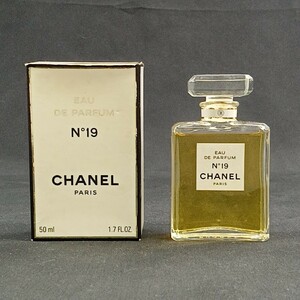 A12 ★【50ml ほぼ満タン】CHANEL N°19 シャネル プードレ EDP オードパルファム BT ボトル 香水 フレグランス フランス製