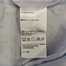 W ×【商品ランク:S】未使用品 カルバンクライン Calvin Klein 半袖 ロゴデザイン カットソー sizeL レディース トップス 婦人服 水色系_画像5