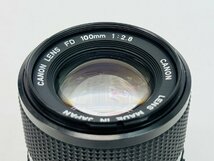 Canon キャノン レンズ FD 100mm f2.8 一眼レフカメラ 単焦点 キャップ_画像7