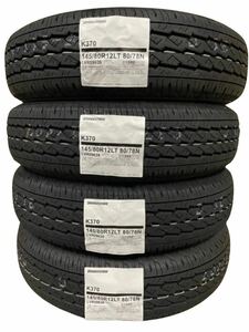 【2024年製 】ブリヂストン K370 145/80R12 新品4本セット 送料無料