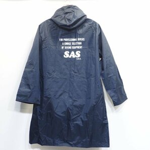 SAS シーサイドパーカー レインコート サイズM リバーシブル ネイビー（美品）の画像2