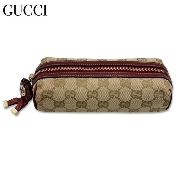 GUCCI グッチ 192134 ロッキングG GG柄 メイクポーチ マルチケース ベージュ