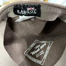 KANGOL カンゴール ウール ハンチング キャップ サイズL 帽子_画像5