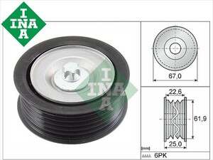 INA 新品 ベンツ Sクラス W221 CL W216 SL R230 ガイドプーリー 2722020000 2722020819 2722021019 2722021219