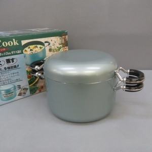 R341★Duo Cook デュオクック アルミシステムポット 24cm DUO-24N 両手鍋　未使用★A