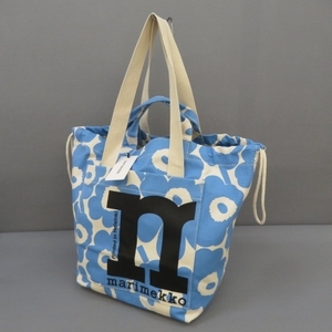 RKO309★marimekko マリメッコ Mono City TOTE トートバッグ UNIKKO未使用★A