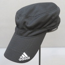 D421★adidas/アディダス　キャップ　黒　メッシュ★A_画像1