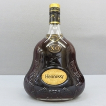 RKO403★Hennessy ヘネシー XO クリアボトル金キャップ1L 1000ml 40%　3/11★A_画像1