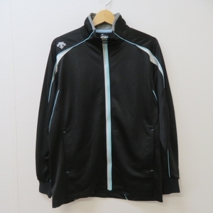 W531★DESCENTE ATHLETIC/デサントアスレチック ジップアップジャケット メンズM 黒★A