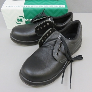 G231★ミドリ安全靴 革製軽量ウレタン２層底安全靴・黒 26.0cm 未使用 MIDORI 3/18★A