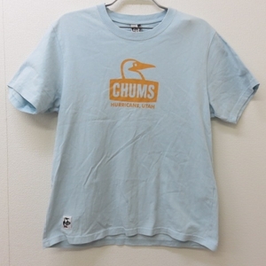 W731★CHUMS　チャムス　半袖Tシャツ　メンズL　水色　3/21★A