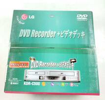 【J891】★未使用品★LG　KDR-C500　DVDレコーダー　DVDプレーヤー　ビデオデッキ　VHS　_画像2