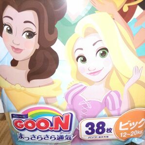 【数量限定】グーン まっさらさら通気 ビック(12～20㎏) 6枚 Disney Princessデザイン