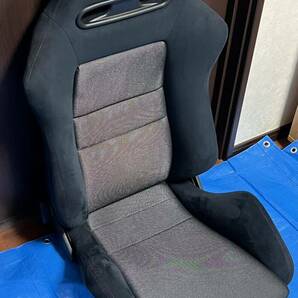 レカロ SR-4 セミバケットシート RECARO 黒 ブラック レッドステッチリクライニングセミバケットの画像2