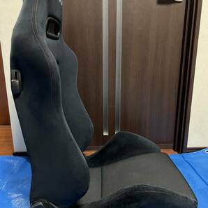 レカロ SR-4 セミバケットシート RECARO 黒 ブラック レッドステッチリクライニングセミバケットの画像4