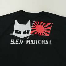 S.E.V MARCHAR・マーシャル・日章旗・Tシャツ・黒・L_画像2