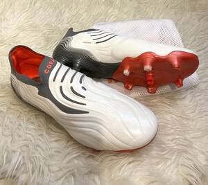 《激レア即決/プレミアムモデル/紐なし》adidas　コパ センス FG+27.5cm白《天然カンガルー皮革モデル》