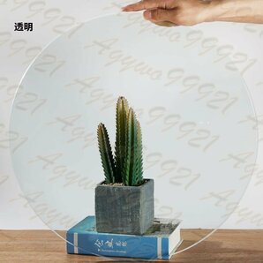 ガラス テーブル天板、円形 ガラス板 、厚み 8mm透明 強化ガラステーブルトップ 硝子板 耐熱板 DIY自作テーブテーブルトップ ( 80cm)の画像5