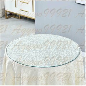 厚み6mm丸板 ガラスのテーブルトップ 強化 テーブルトップ DIY テーブルのガラス天板 テーブルの表面を飾りテーブルトップ 硝子板 55cmの画像1