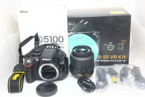 Nikon デジタル一眼レフカメラ D5100 18-55VR レンズキット #0093-890