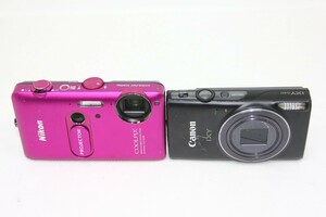 【カメラ2台まとめ売り】Canon IXY 640・Nikon S1200pj #0093-928