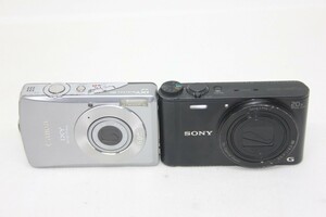 【カメラ2台まとめ売り】Canon IXY DIGITAL 80・SONY DSC-WX300 #0093-933