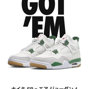 Nike SB × Air Jordan 4 Pine Green 29.0㎝の画像9