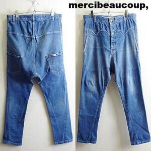  prompt decision * carriage less * mercibeacoup monkey L Denim pants W81cm a little over stretch slim tapered Akira blue Sz.3 mercibeaucoup H070