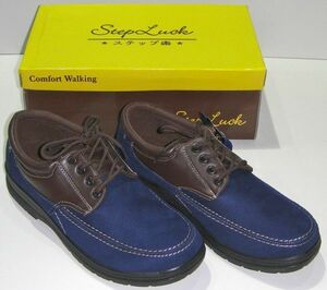 B goods long-term keeping goods men's suede style 26.0cm navy light weight casual shoes walking shoes 15111 ②
